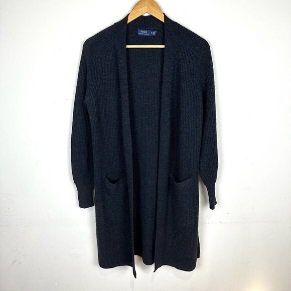 Polo Ralph Lauren Grey Wool Cashmere‎ Cardigan Women’s XS Read - Picture 1 of 9